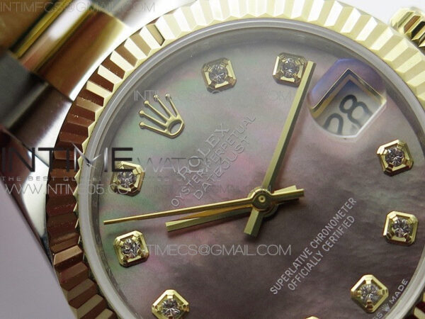 Datejust 31mm 278273 SS/YG BP Best Edition Black MOP Diamonds Markers Dial on SS/YG Oyster Bracelet – Bild 8