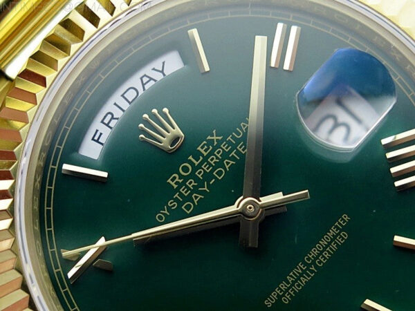 Day Date 40mm 228238 Gain Weight YG/tungsten APSF 1:1 Best Edition Green Dial Roman Markers on YG President Bracelet A2836 – Bild 5