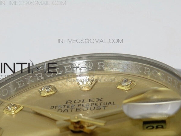 DateJust 36 SS/YG 116233 ARF 1:1 Best Edition 904L Steel Gold Dial Diamonds Markers on Jubilee Bracelet SH3135 V2 – Bild 8