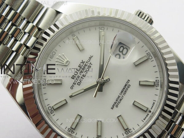 DateJust 41 126334 NTF 1:1 Best Edition 904L Steel White Stick Dial on Jubilee Bracelet VR3235DateJust 41 126334 NTF 1:1 Best Edition 904L Steel White Stick Dial on Jubilee Bracelet VR3235 – Bild 8