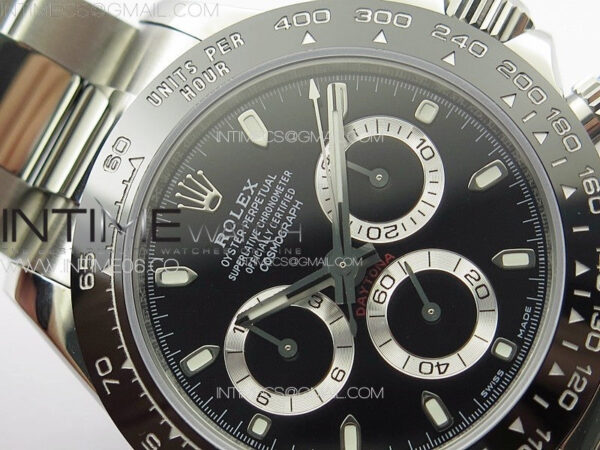 Daytona 116500LN APSF Black Dial Sticks Markers On SS BraceletSlim A7750 – Bild 8