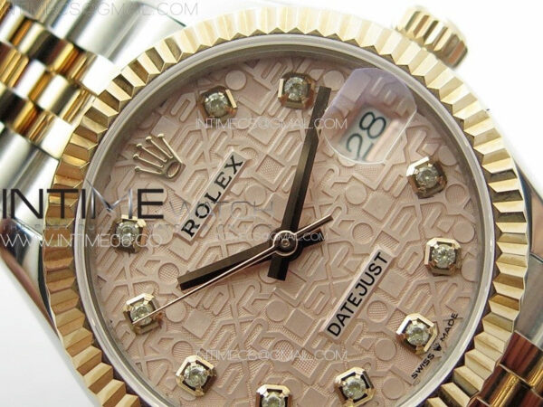 DateJust 31mm 178271 SS/RG APSF Best Edition RG Jubilee Dial Crystal Markers on Jubilee Bracelet A2824 – Bild 8