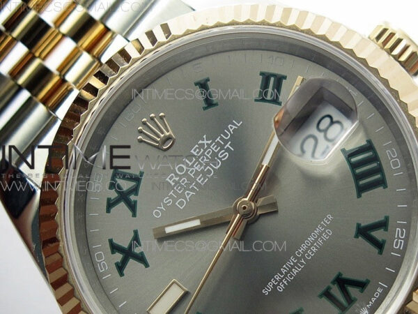 DateJust 36 SS/RG 126231 BP 1:1 Best Edition Gray Dial on Jubilee Bracelet – Bild 8