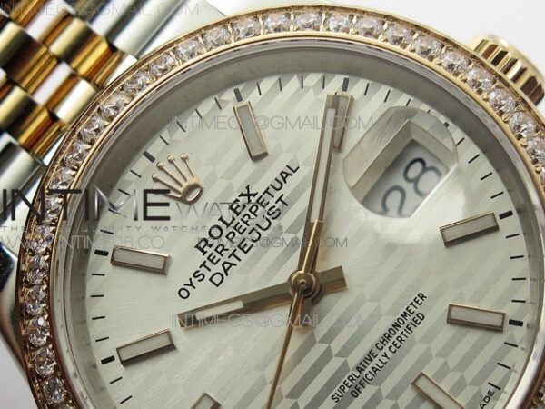 DateJust 36 SS/RG 126281 BP 1:1 Best Edition Silver Dial on Jubilee Bracelet – Bild 9
