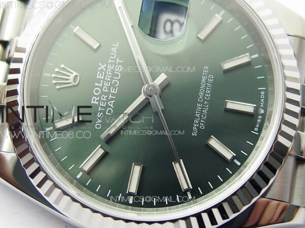 DateJust 36 SS 126234 VSF 1:1 Best Edition 904L Steel Green Dial on Jubilee Bracelet VS3235 – Bild 8