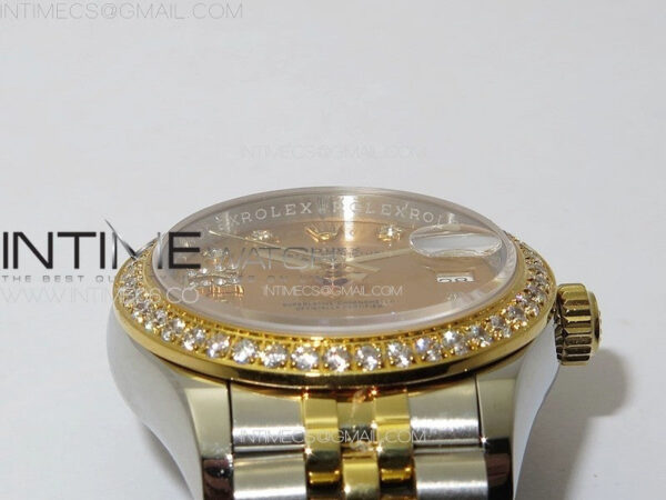 Datejust 28mm 279179 SS/YG APSF Best Edition Gold Dial Stars Crystals Markers on SS/YG Jubilee Bracelet NH05 – Bild 8