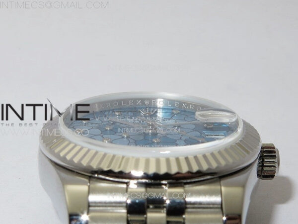 DateJust 31mm 278274 904L SS GMF Best Edition Blue Flowers Crystals Dial on 904L Jubilee Bracelet A2824 – Bild 8