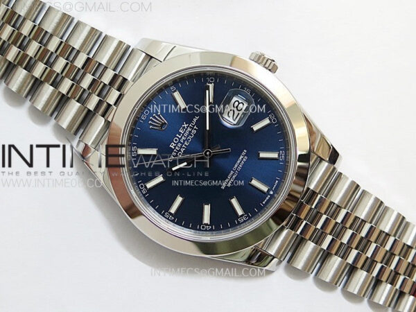 DateJust 41 126300 904L SS VSF 1:1 Best Edition Blue Dial on Jubilee Bracelet VS3235 – Bild 9