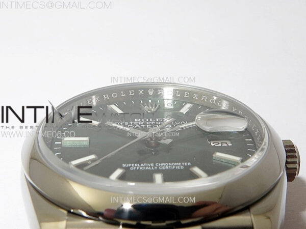 DateJust 36 SS 126200 904L Steel VSF 1:1 Best Edition Green Dial Sticks Markers on Jubilee Bracelet VS3235 – Bild 9
