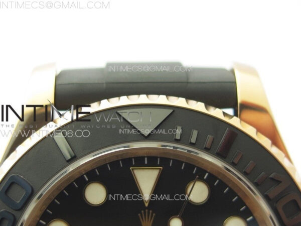 Yacht-Master 126655 RG VSF 1:1 Best Edition Black Ceramic Bezel on Oysterflex Rubber Strap VS3235 – Bild 9