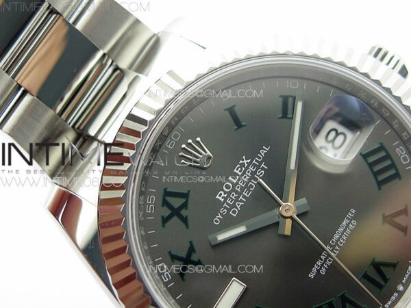 DateJust 41 126334 NTF 1:1 Best Edition 904L Steel Gray Roman Dial on Oyster Bracelet VR3235 – Bild 11