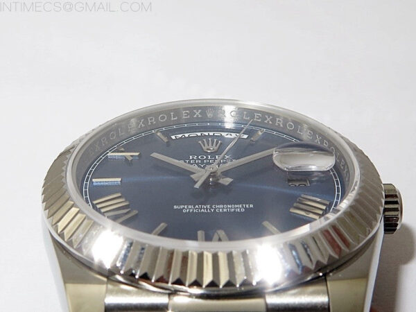 Day Date 40mm 228239 Gain Weight SS/tungsten APSF 1:1 Best Edition Blue Dial Roman Markers on SS President Bracelet A2836 – Bild 9