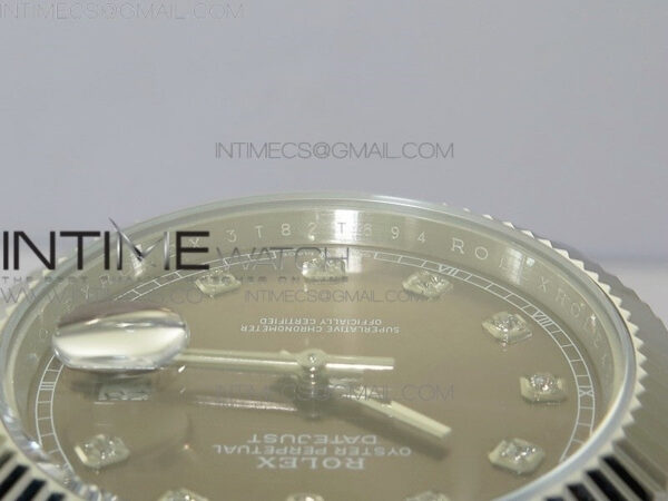 DateJust 41 126334 SS BP 1:1 Best Edition New Version Gray Crystals Markers Dial on Jubilee Bracelet – Bild 9