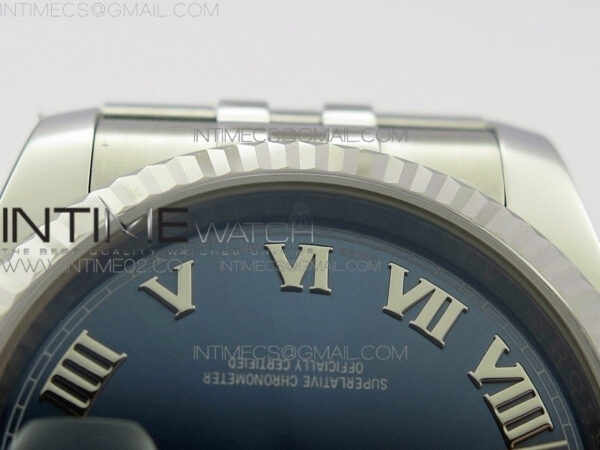 DateJust 36 SS 116234 ARF 1:1 Best Edition Blue dial Roman Markers on SS Jubilee Bracelet SA3135 – Bild 9