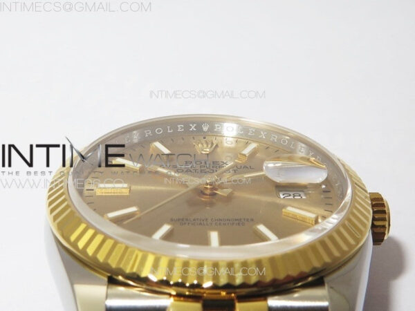 DateJust 36 904L SS/YG 126233 VSF 1:1 Best Edition Gold Stick Dial on Jubilee Bracelet VS3235 – Bild 9
