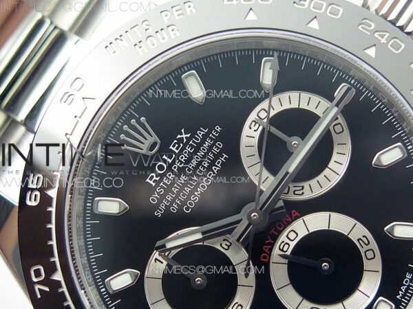 Daytona 116500 Clean 1:1 Best Edition 904L SS Case and Bracelet Black Dial SA4130 – Bild 8