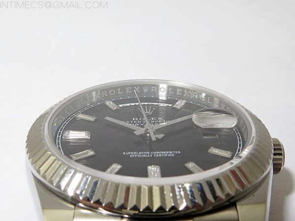Day Date 40mm 228239 Gain Weight SS/tungsten APSF 1:1 Best Edition Black Dial T Crystals Markers on SS President Bracelet A2836 – Bild 9
