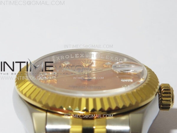 Datejust 28mm 279173 SS/YG APSF Best Edition Gold Dial Star Crystals Markers on Jubilee Bracelet NH05 – Bild 9