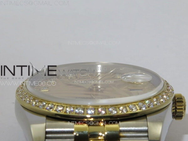 DateJust 36 SS/YG 126234 Diamonds Bezel JDF 1:1 Best Edition New YG Dial on Jubilee SS/YG Bracelet – Bild 9