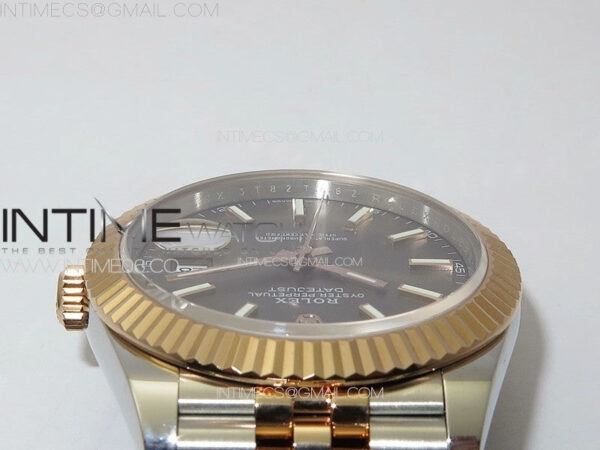 DateJust 41 126331 904L SS/RG GMF 1:1 Best Edition Gray Dial On Jubilee Bracelet VR3235 – Bild 9