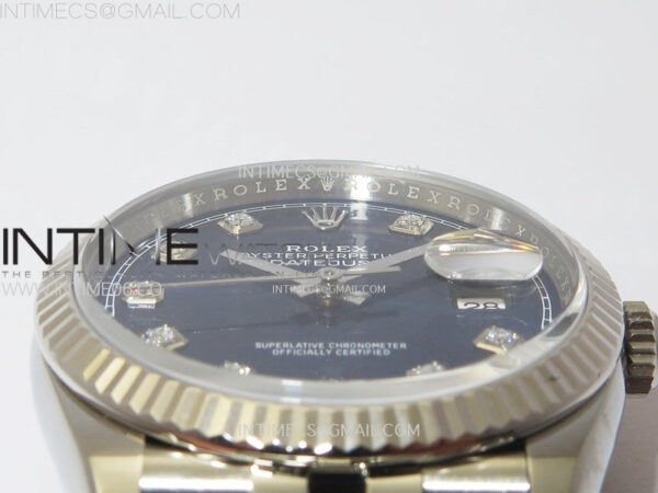 DateJust 36 SS 126234 VSF 1:1 Best Edition 904L Steel Blue Dial Diamonds Markers on Jubilee Bracelet VS3235 – Bild 9