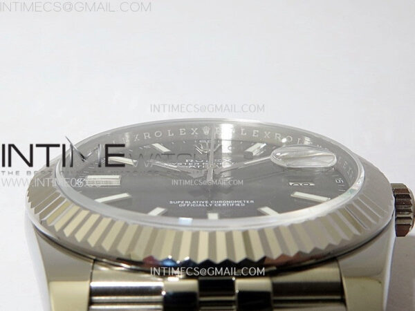 DateJust 41mm 126334 904 SS ARF 1:1 Best Edition Rhodium Dial Sticks Markers on Jubilee Bracelet SH3235 – Bild 9
