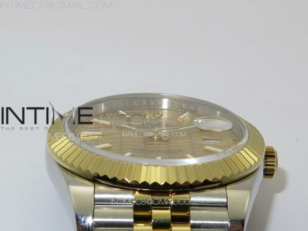 DateJust 41 126334 SS/YG GMF 1:1 Best Edition Gold Fluted Dial on SS/YG Jubilee Bracelet – Bild 9