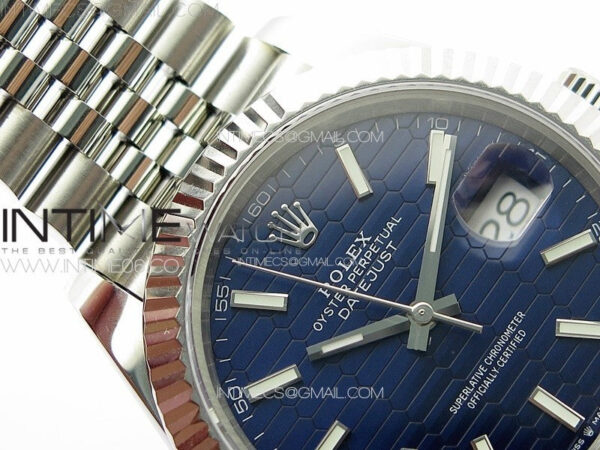 DateJust 41 126334 SS GMF 1:1 Best Edition Blue Fluted Dial on Jubilee Bracelet – Bild 9