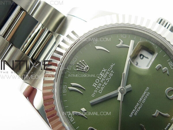 DateJust 41 126334 SS GMF 1:1 Best Edition Green Dial Arabic Markers on Oyster Bracelet – Bild 9