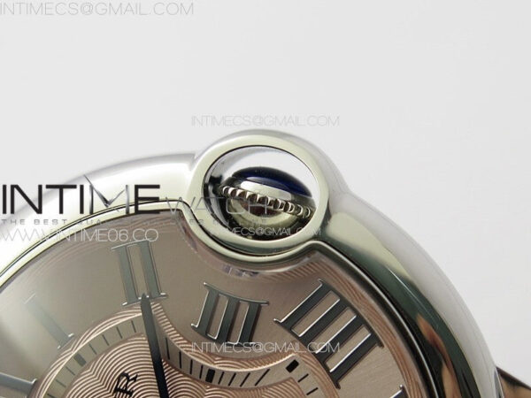 Ballon Bleu 36mm SS K3F 1:1 Best Edition Pink Textured Dial on Pink Leather Strap A076 – Bild 9