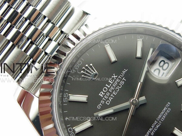 DateJust 41 126334 NTF 1:1 Best Edition 904L Steel Gray Stick Dial on Jubilee Bracelet VR3235 – Bild 9