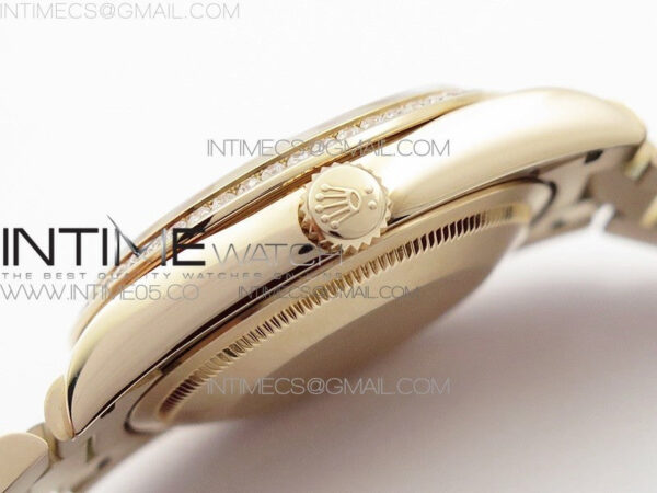 Day-Date 36 128235 RG/Crystal BP Best Edition Silver Crystal Marker Dial on RG President Bracelet A2836 – Bild 10