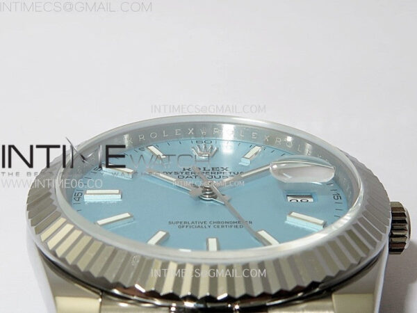 DateJust 41 126334 SS BP 1:1 Best Edition Ice Blue Dial on Jubilee Bracelet – Bild 9