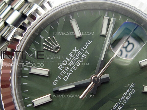 DateJust 36 SS 126234 VSF 1:1 Best Edition 904L Steel Green Leaf Dial on Jubilee Bracelet VS3235 – Bild 9