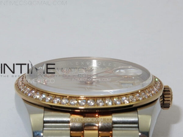 DateJust 36 SS/YG 126231 Diamonds Bezel JDF 1:1 Best Edition New Silver Dial on Jubilee SS/YG Bracelet – Bild 8