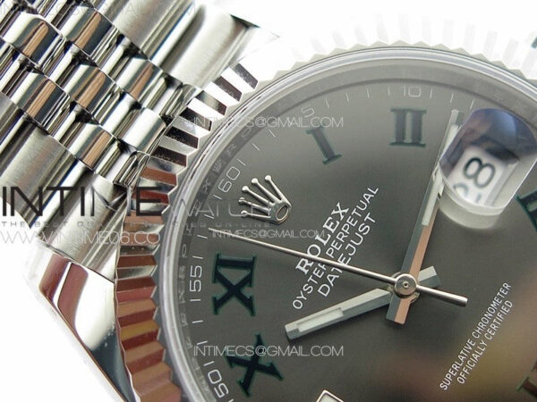 DateJust 41 126334 NTF 1:1 Best Edition 904L Steel Gray Roman Dial on Jubilee Bracelet VR3235 – Bild 9