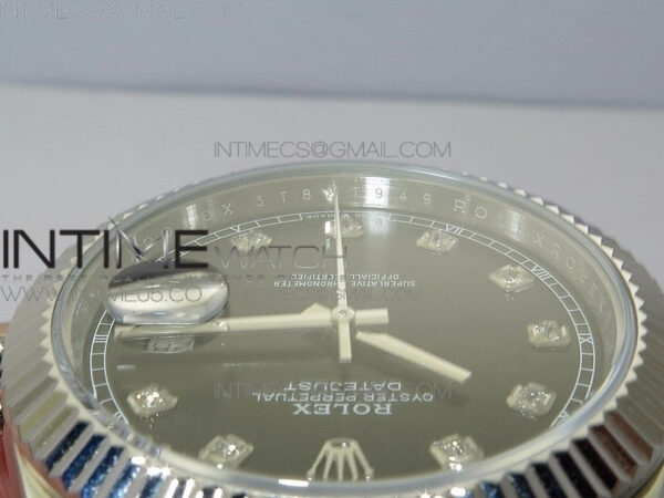 DateJust 41 126334 SS BP 1:1 Best Edition New Version Black Crystal Markers Dial on Jubilee Bracelet – Bild 10