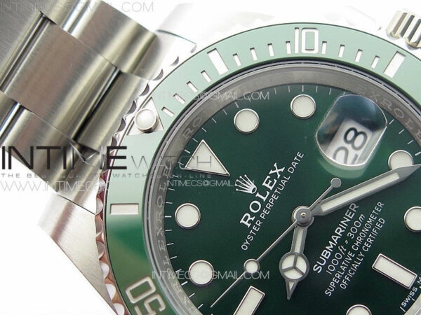 Submariner 116610LV 904L SS Case Best Edition Green Dial On 904L Bracelet ZZF V3 – Bild 9
