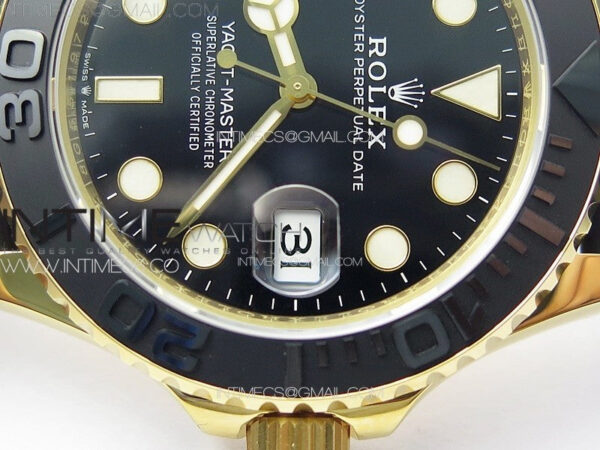 Yacht-Master 126658 YG VSF 1:1 Best Edition Black Ceramic Bezel on Oysterflex Strap VS3235 – Bild 9
