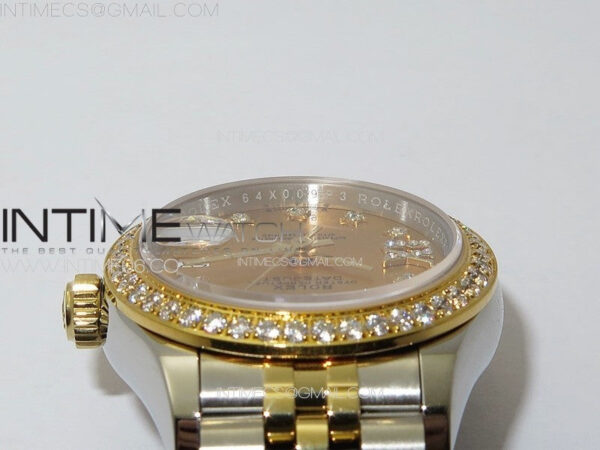 Datejust 28mm 279179 SS/YG APSF Best Edition Gold Dial Stars Crystals Markers on SS/YG Jubilee Bracelet NH05 – Bild 9
