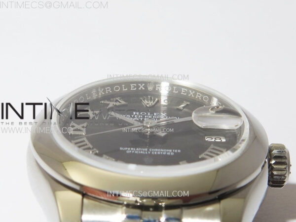 Datejust 28mm 279166 Smooth Bezel SS APSF Best Edition Gray Dial Roman Markers on SS Jubilee Bracelet NH05 – Bild 9