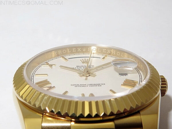 Day Date 40mm 228238 Gain Weight YG/tungsten APSF 1:1 Best Edition White Dial Roman Markers on YG President Bracelet A2836 – Bild 9