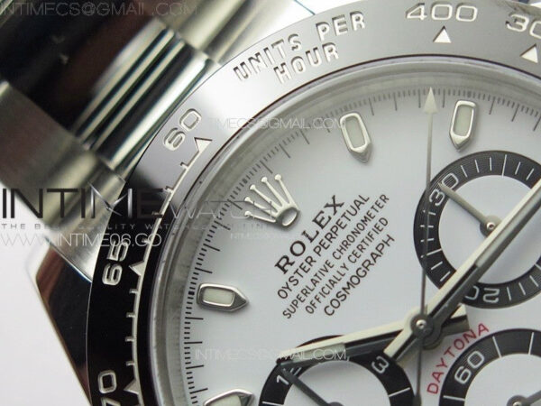 Daytona 116500 Clean 1:1 Best Edition 904L SS Case and Bracelet White Dial SA4130 – Bild 9