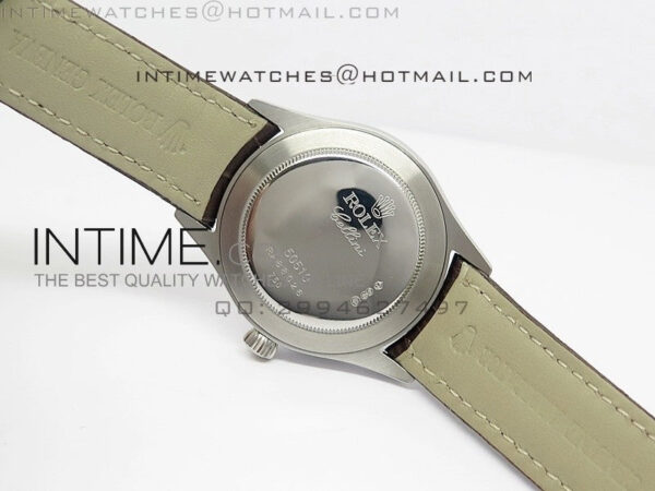 Cellini 50509 BP Maker SS Crystal Bezel Sliver Dial on Brown Leather Strap – Bild 9
