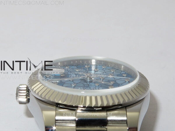 DateJust 31mm 278274 904L SS GMF Best Edition Blue Flowers Crystals Dial on 904L President Bracelet A2824 – Bild 9
