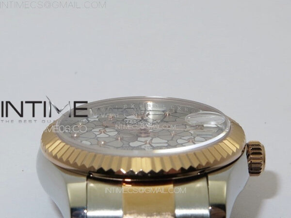 DateJust 31mm 72610 SS/RG APSF Best Edition Blue Flowers Crystals Dial on Oyster Bracelet A2824 – Bild 9