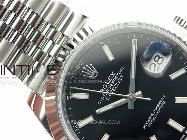 DateJust 41 126334 NTF 1:1 Best Edition 904L Steel Black Stick Dial on Jubilee Bracelet VR3235 – Bild 9