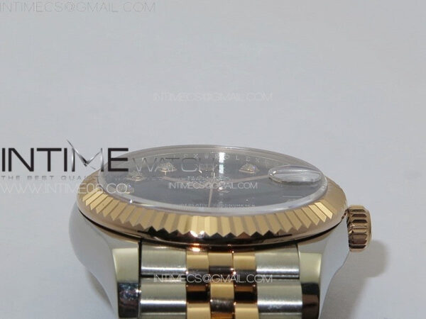 DateJust 31mm 178271 SS/RG APSF Best Edition Black Dial Crystal Markers on Jubilee Bracelet A2824 – Bild 9