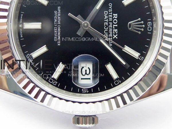 DateJust 41 126334 904L SS VSF 1:1 Best Edition Black Dial on Jubilee Bracelet VS3235 – Bild 8