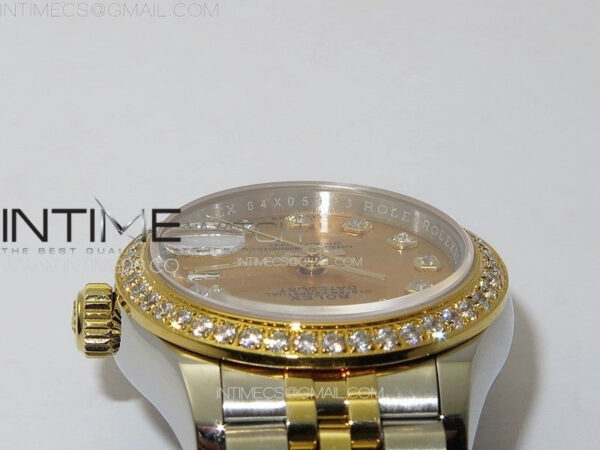 Datejust 28mm 279179 SS/YG APSF Best Edition Gold Dial Crystals Markers on SS/YG Jubilee Bracelet NH05 – Bild 9